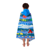 Children's Wearable Beach Towel Cotton Hooded