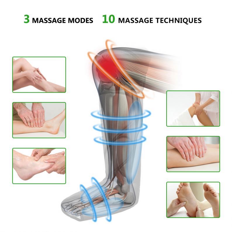 Machine Massage Air Compression Therapy Health Care Supplies Hot Legs And Feet Massager