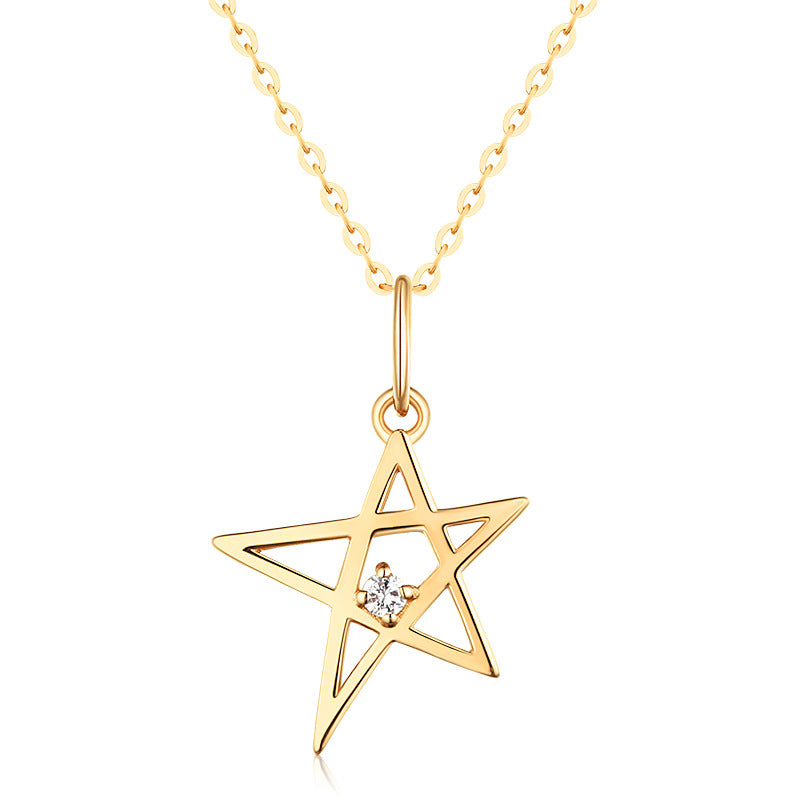 Gold Pendant Little Star Personality