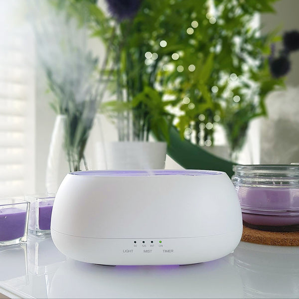 HOMEFISH Aroma Diffuser 500ml Ultrasonic Air Humidifier Colourful Light Fragrance Diffuser