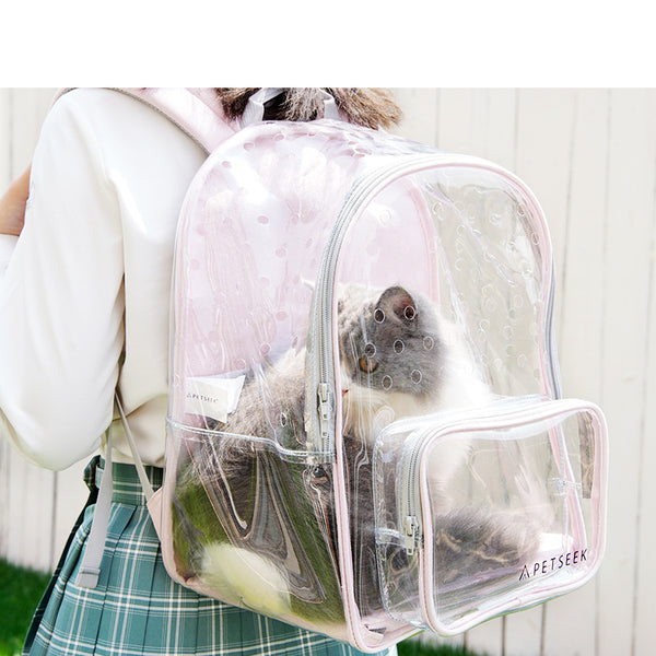 Fully Transparent Portable Cat Walking Bag
