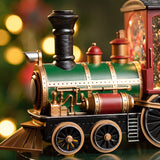 Christmas Santa Claus Train Snow Music Box Children's Toys