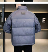 Men's Korean Style Stand Collar Casual Down Jacket