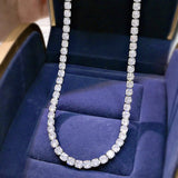 High Carbon Diamond Full Diamond Necklace Row Diamond Chain