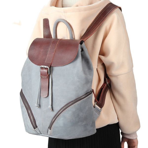 Fashion Contrast Colour Ladies Backpack