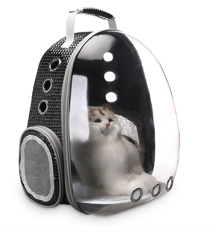 Portable Pet Puppy Backpack Carrier Bubble Capsule Design 360 Degree