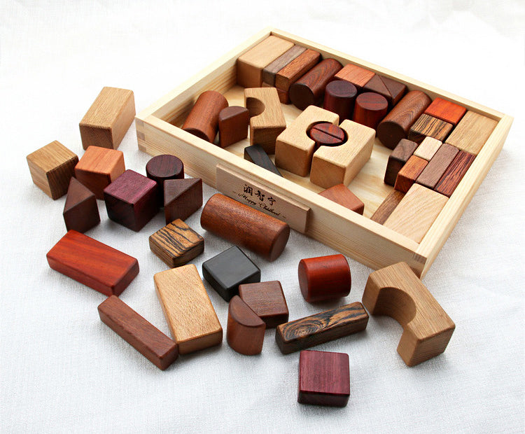 Assembled Wooden Educational Building Blocks