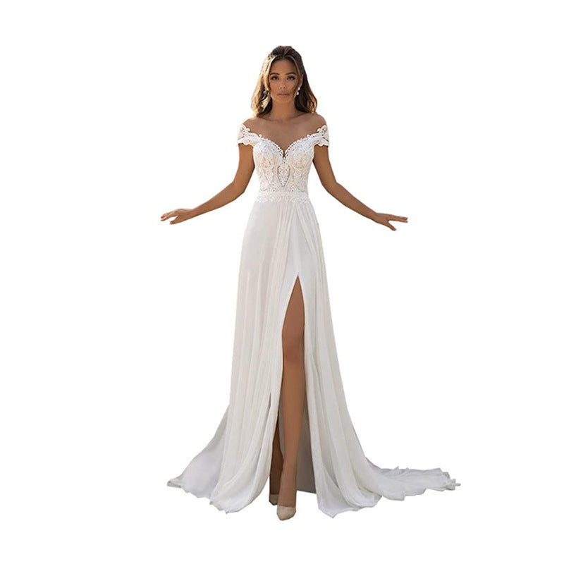 Women's Fashion Applique Plus Size Wedding Dress