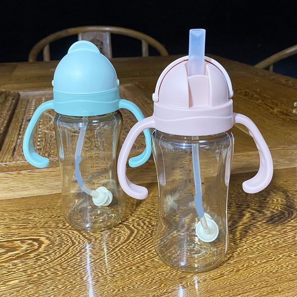 Baby PPSU Straw Cup Children's Drinking Bottle Household Straight Drink