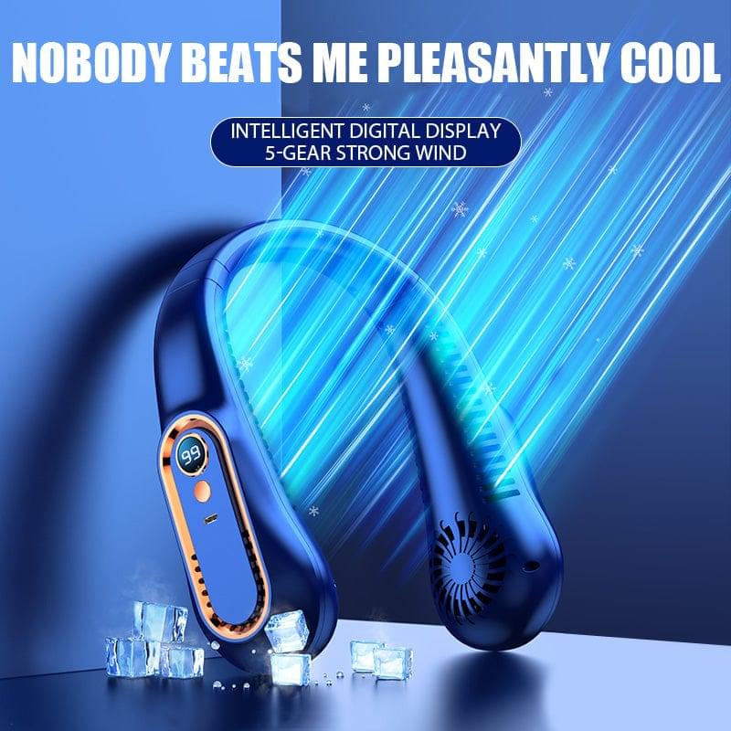 NeckBreeze: The Digital Display Bladeless Neckband Air Cooler