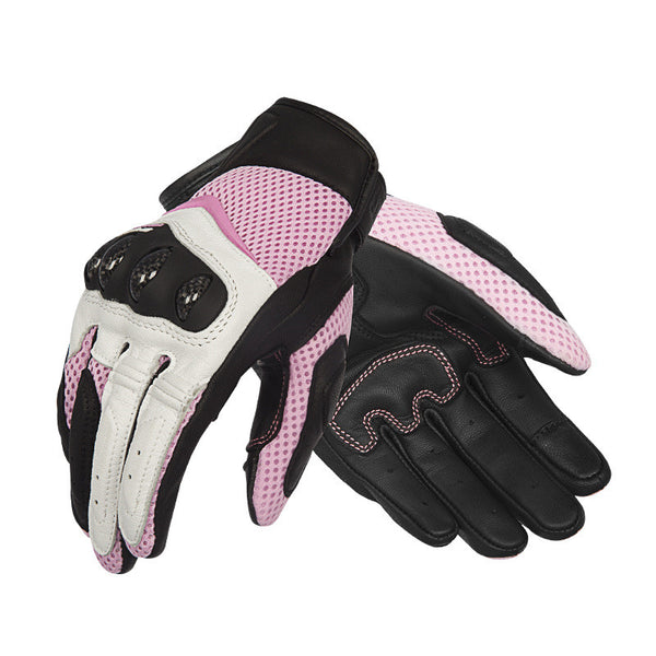 Cycling Carbon Fiber Protective Goatskin Gloves