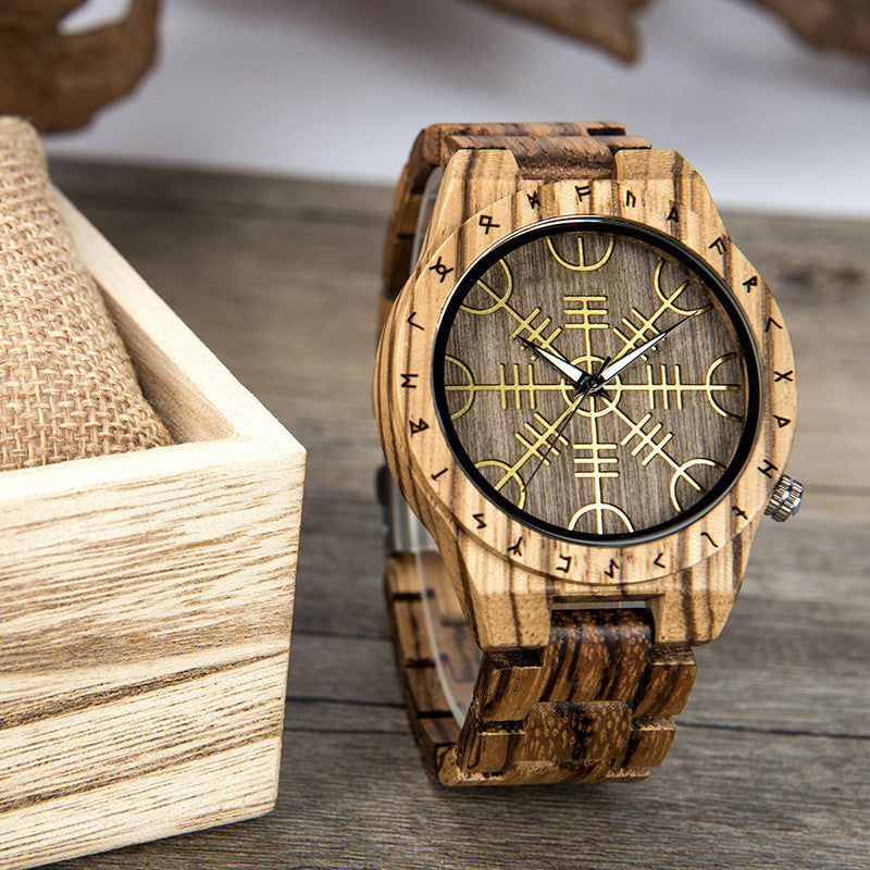 Leisure Ebony All Wood Watch