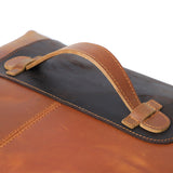 Simple Retro First Layer Cowhide Large Size Men's Clutch