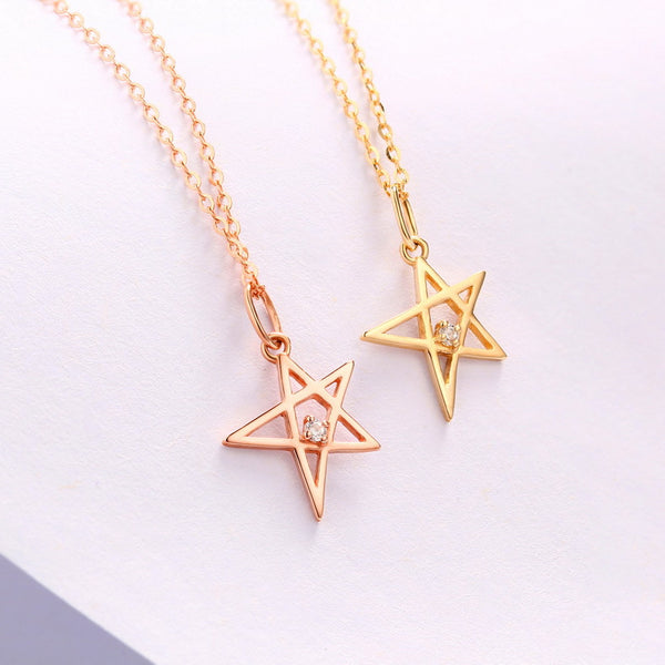 Gold Pendant Little Star Personality