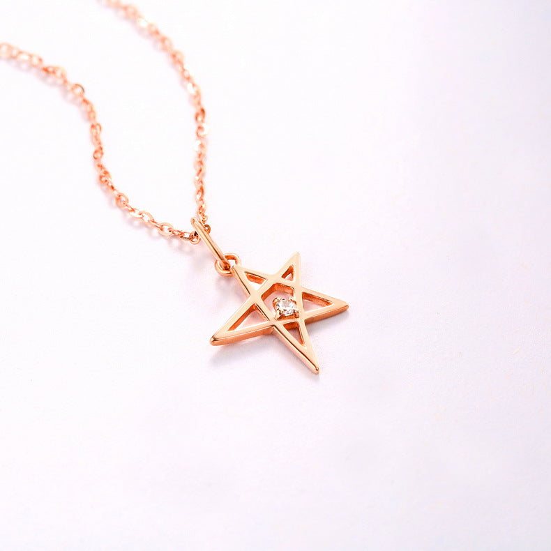 Gold Pendant Little Star Personality