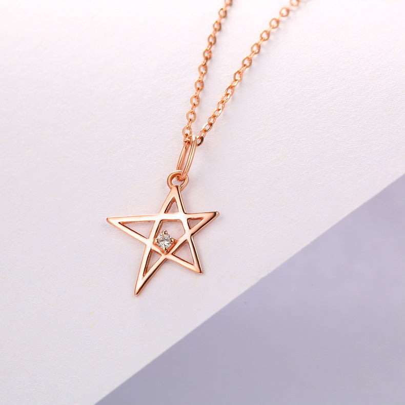 Gold Pendant Little Star Personality