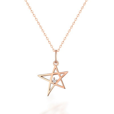 Gold Pendant Little Star Personality