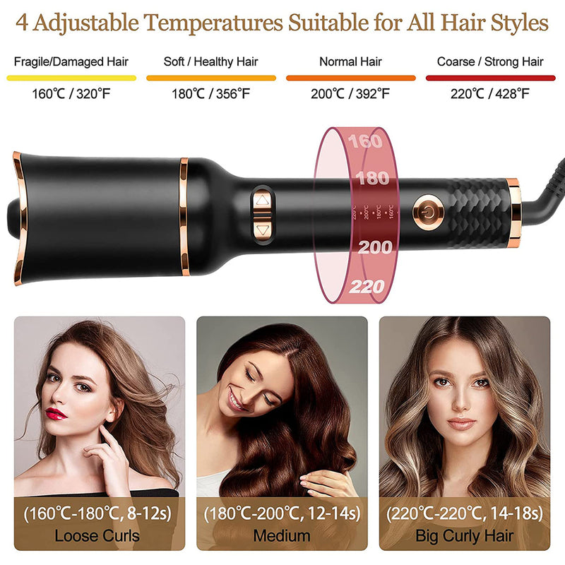 Automatic Air Curling Flat Iron Magic Wand Wave Styling Automatic Rotating