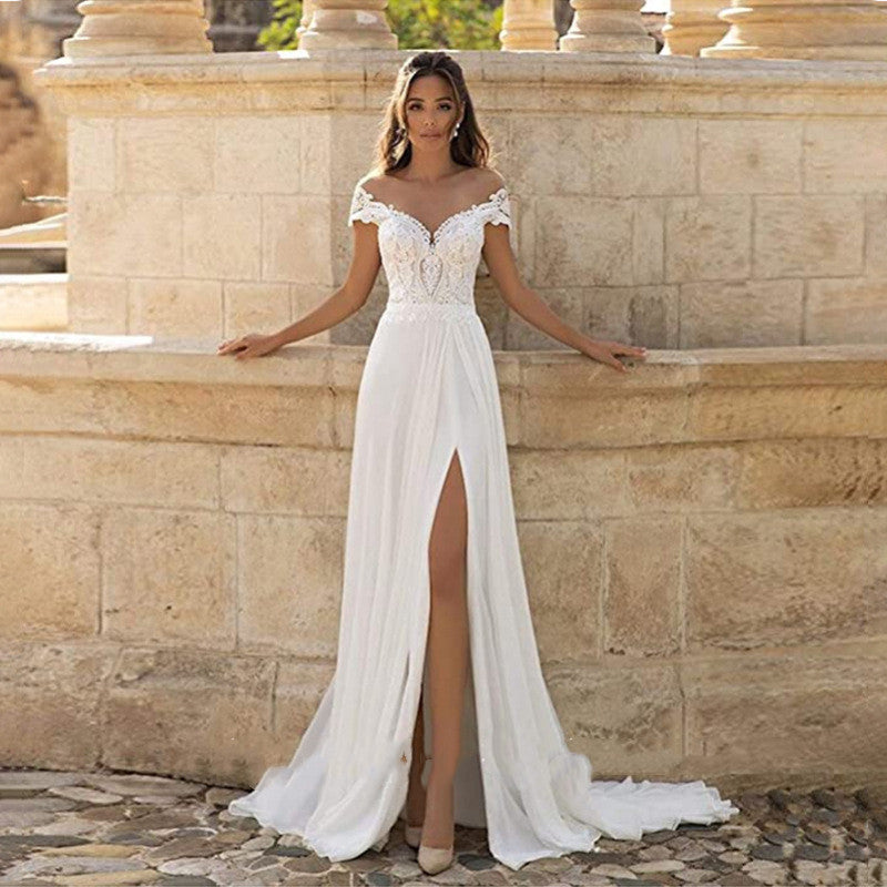 Women's Fashion Applique Plus Size Wedding Dress