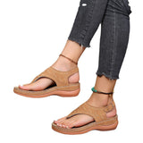 Roman Style One Word Buckle Women's Sandals