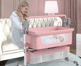 Portable Baby Bed Electric Bassinet Splicing Foldable Bedside Bed