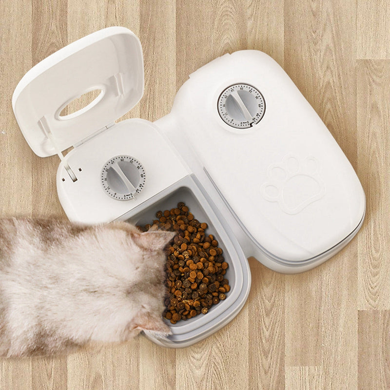 Automatic Pet Feeder Smart Food Dispenser For Cats Dogs Timer Stainless Steel Bowl