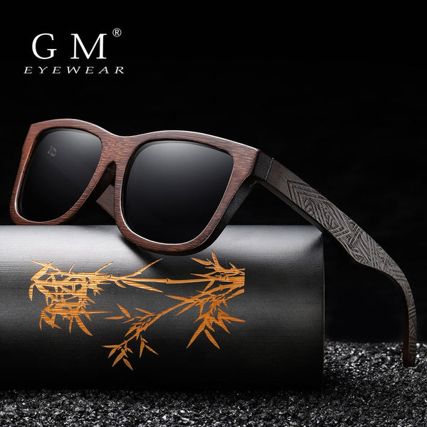 GM Natural Bamboo Wooden Sunglasses