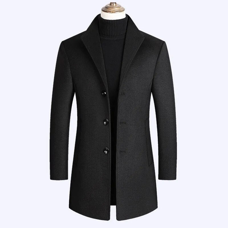 Mountainskin Mens' Autumn/Winter Wool Blends Coats