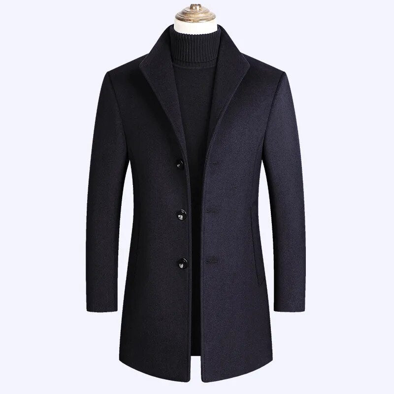 Mountainskin Mens' Autumn/Winter Wool Blends Coats