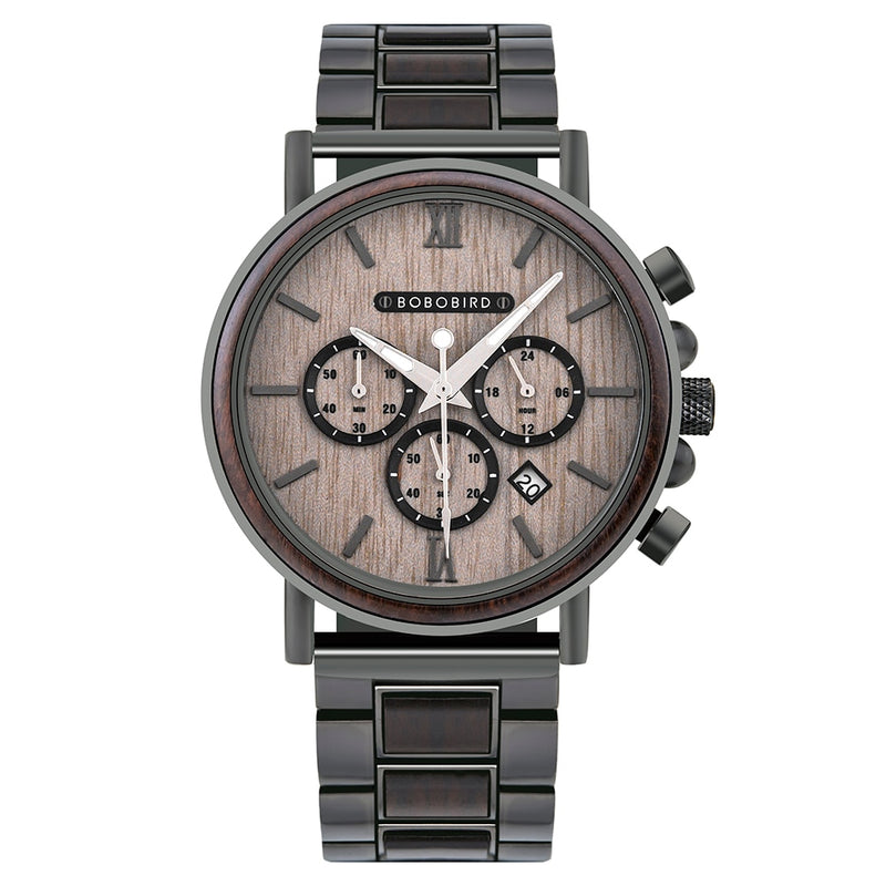 Custom Chrono Wood Watch