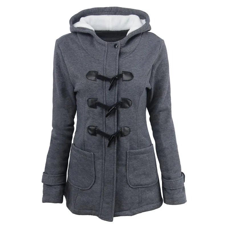 Female Horn Buckle Coat