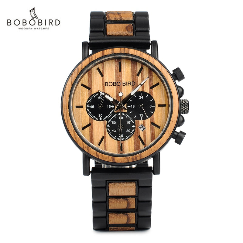 Custom Chrono Wood Watch