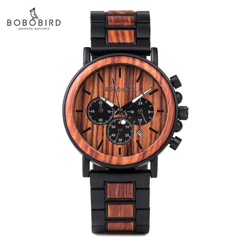 Custom Chrono Wood Watch