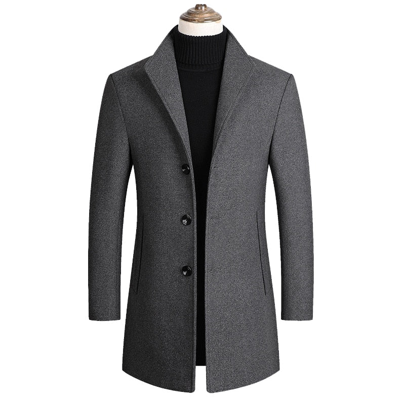 Mountainskin Mens' Autumn/Winter Wool Blends Coats