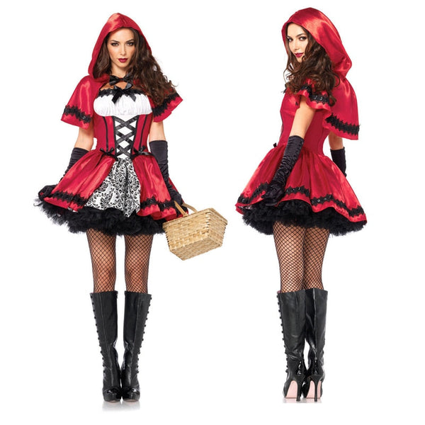 Classic Little Red Riding Hood Uniform Carnival Halloween Cosplay Costume