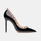 High Heels For Women 2023 Star Style Luxury Brand Rivets Classics Pumps