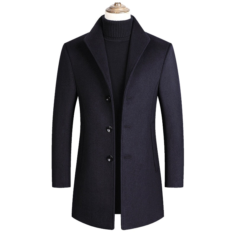 Mountainskin Mens' Autumn/Winter Wool Blends Coats