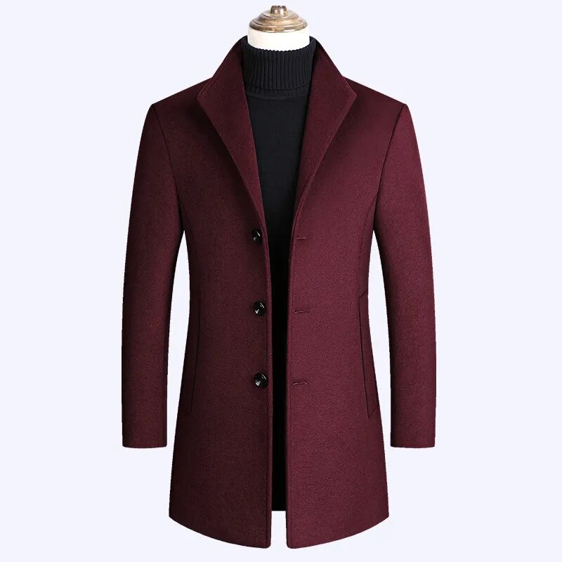 Mountainskin Mens' Autumn/Winter Wool Blends Coats