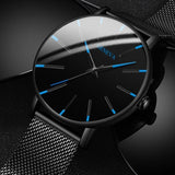 Minimalist Men's Fashion Ultra Thin Quartz Watches