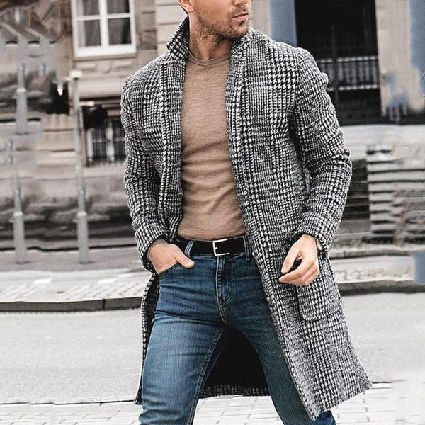 Men's Retro Fashion Boutique Single-breasted Coat