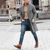 Men's Retro Fashion Boutique Single-breasted Coat