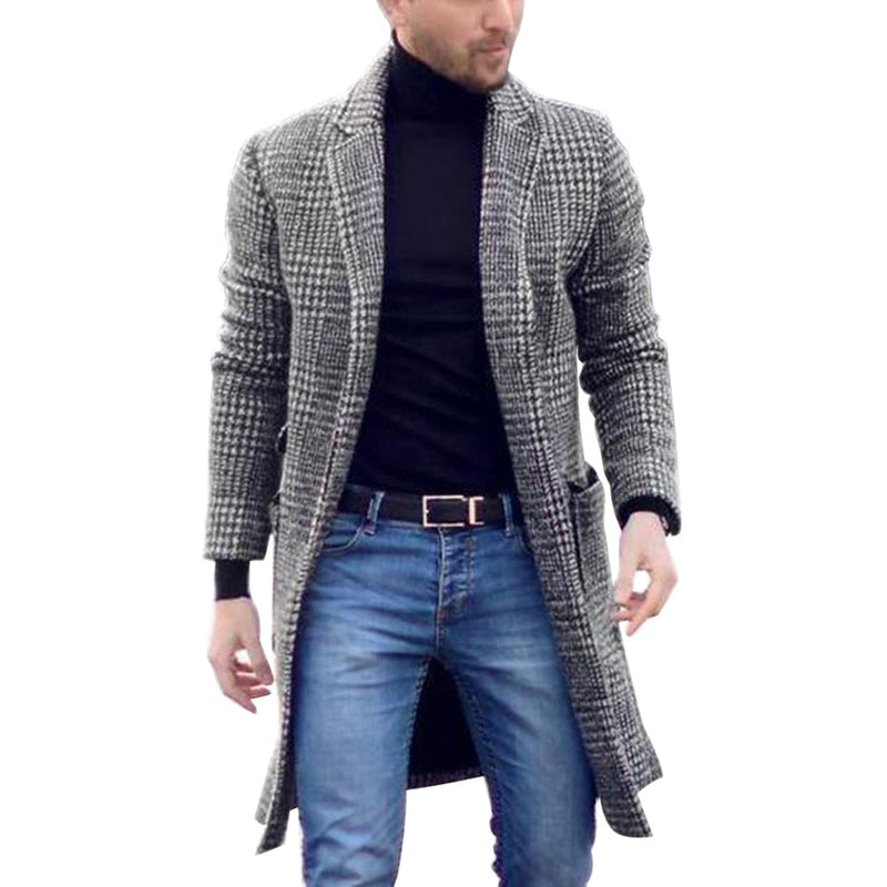 Men's Retro Fashion Boutique Single-breasted Coat