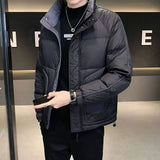 Men's Korean Style Stand Collar Casual Down Jacket