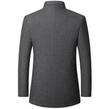 Men's Winter Stand Collar Wool Jacket