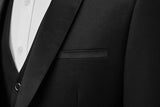 3-Piece Slim-Fit Tuxedo Suit