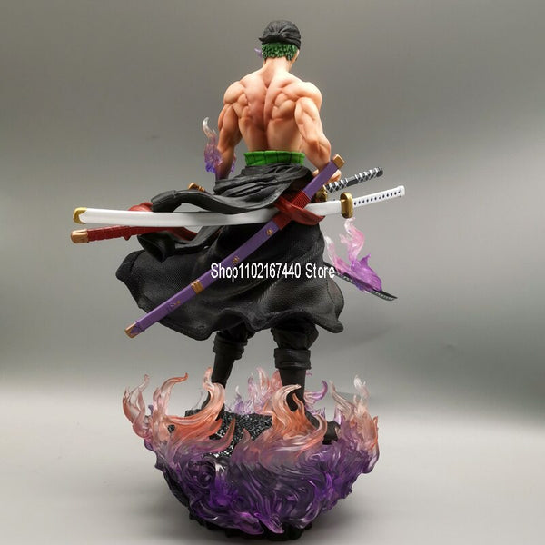 30cm Anime One Piece Zoro Action Figure Ittoryu Roronoa Zoro Figure Statue