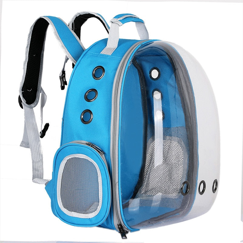 Portable Pet Puppy Backpack Carrier Bubble Capsule Design 360 Degree