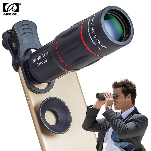 APEXEL 18X Telescope Zoom Mobile Phone Lens