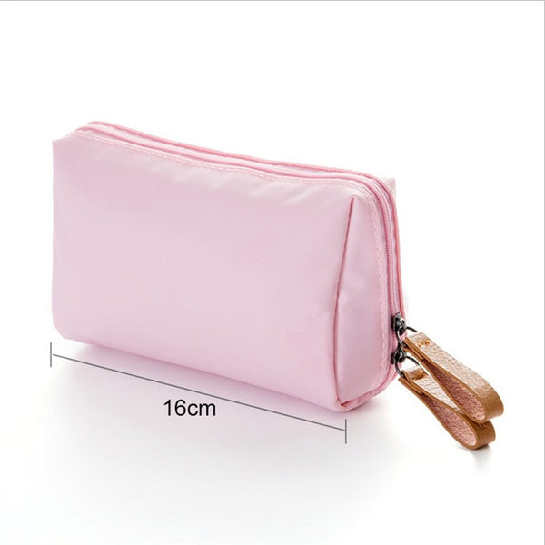 Women Makeup Organizer Toiletry Leather Bag