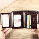 Classic Style Wallet Genuine Leather Men Wallets Short